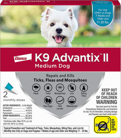 K9 Advantix Ii Dog Medium Teal 2-Pack (Case of 2)