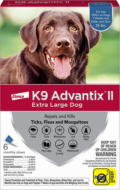 K9 Advantix Ii Dog Extra Large Blue 6-Pack (Case of 6)