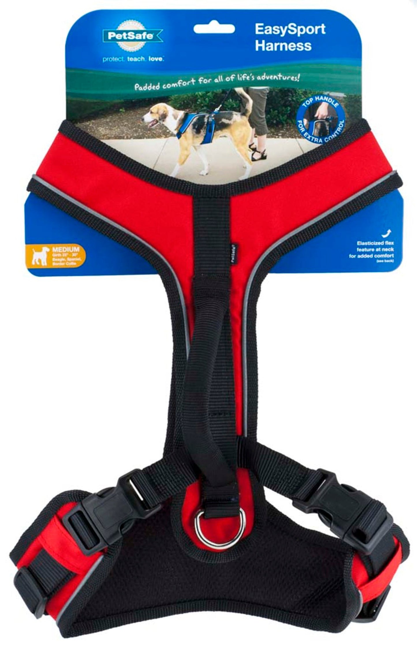 EasySport Comfortable Dog Harness Red 1ea/MD