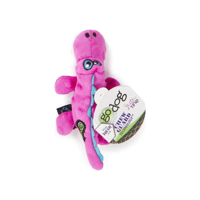 Godog Just For Me Gator Dog Toy Pink Mini