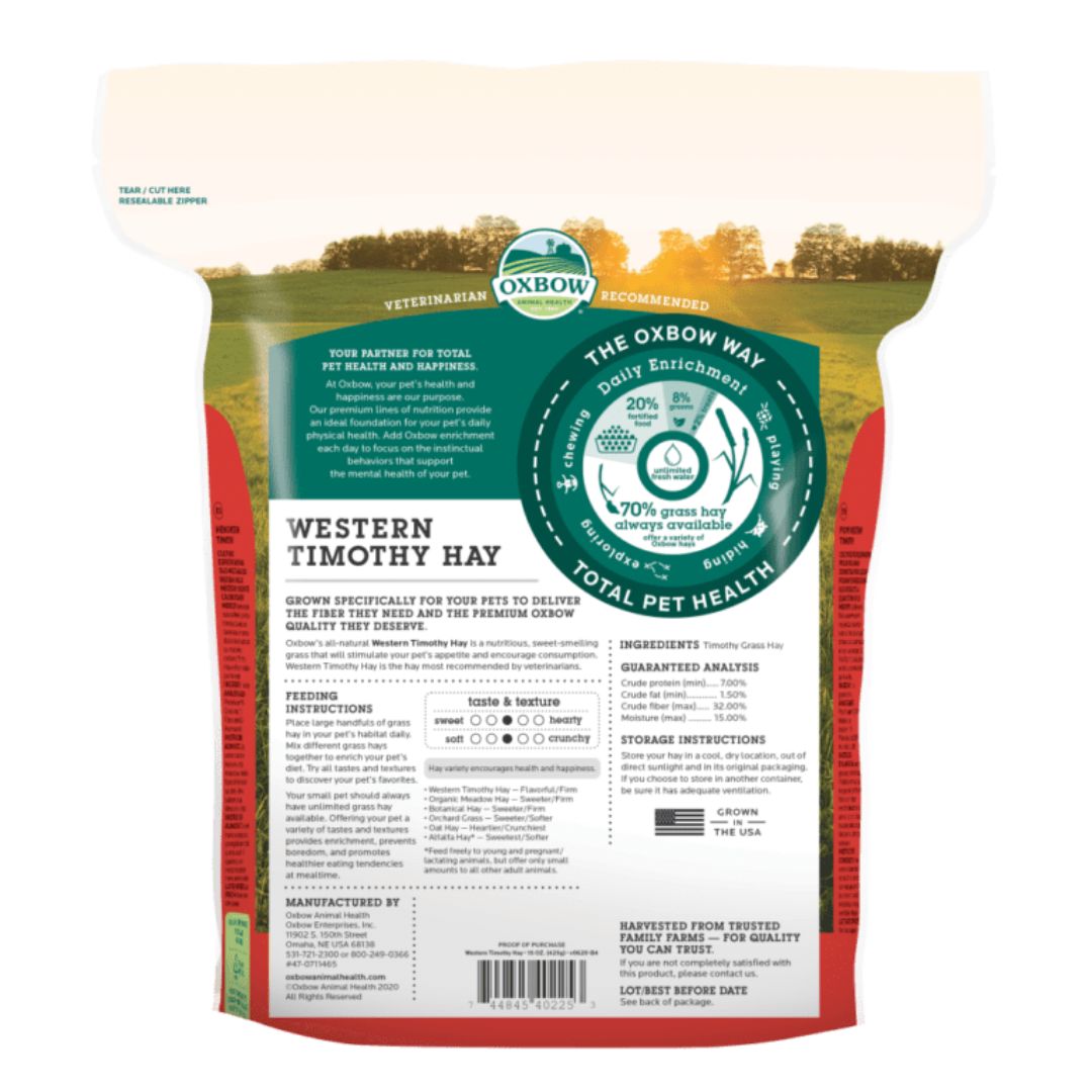 Oxbow Animal Health Western Timothy Hay 1ea/15 oz