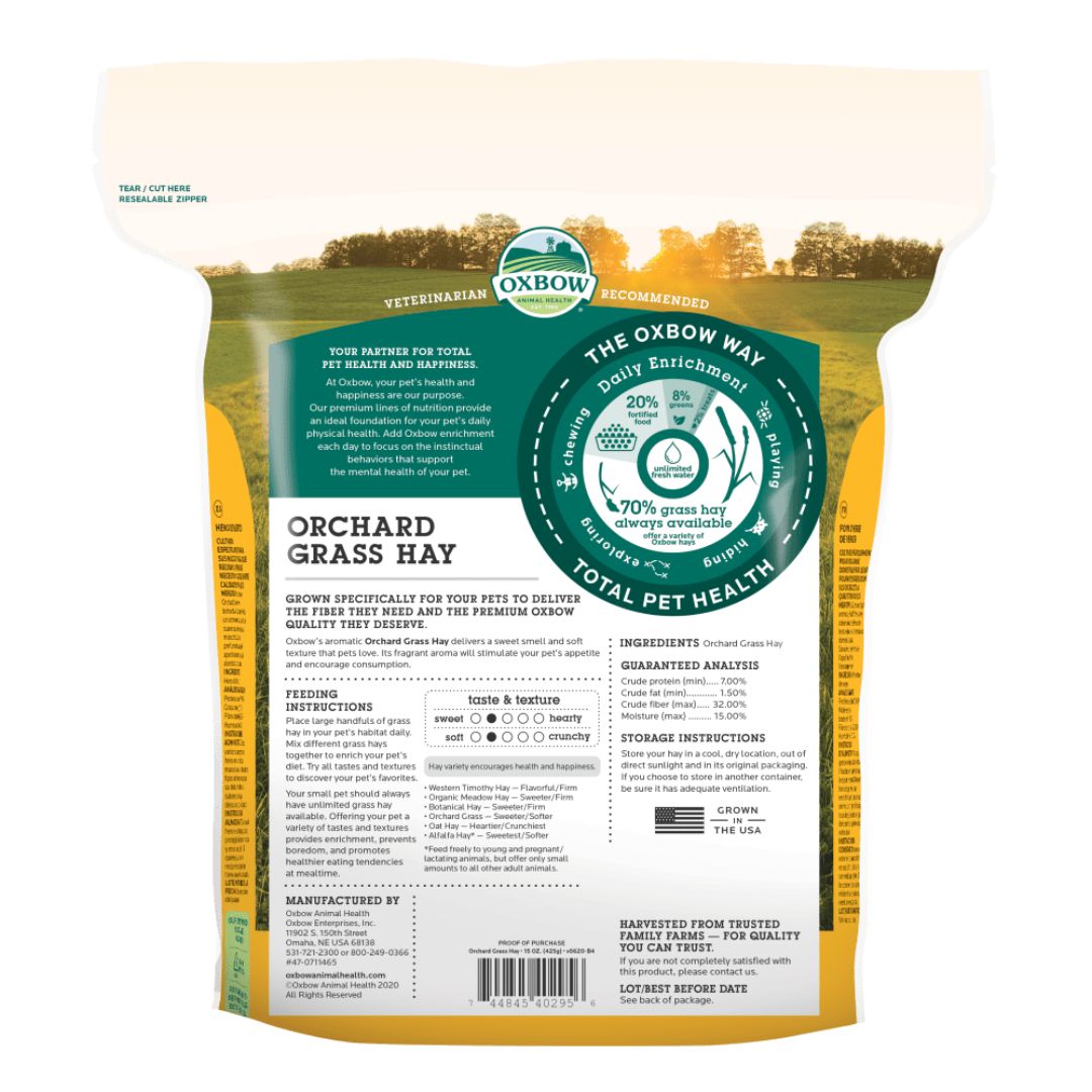 Oxbow Animal Health Orchard Grass Hay 1ea/15 oz