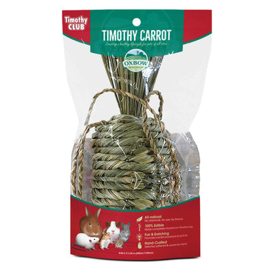 Oxbow Animal Health Timothy CLUB Timothy Carrot Small Animal Treat 1ea/One Size