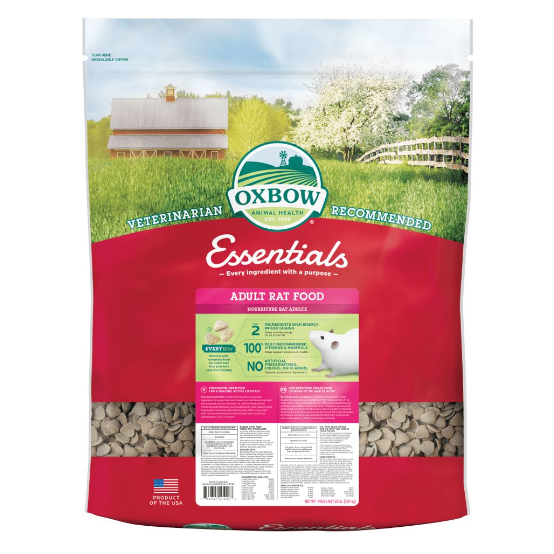 Oxbow Animal Health Essentials Adult Rat Food 1ea/20 lb