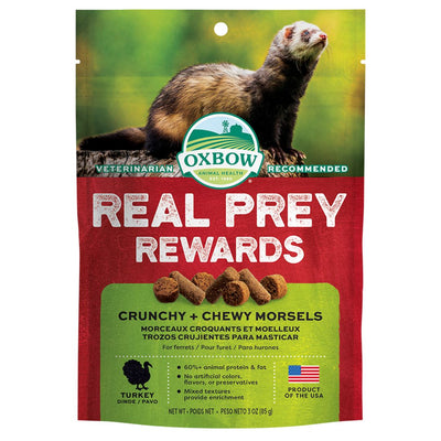 Oxbow Small Animal Real Prey Rewards Treat Turkey 3oz.