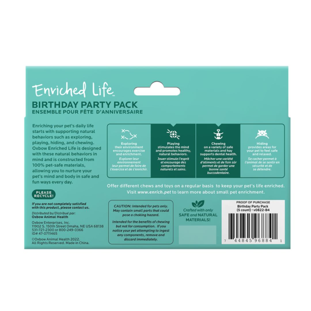 Oxbow Small Animal Birthday Party Pack