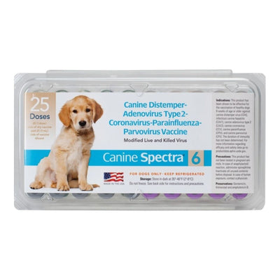 Canine Spectra 6 Dog Vaccine without Syringe 25 Dose