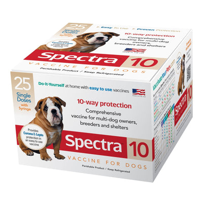 Canine Spectra 10 Dog Vaccine with Syringe 1 Dose