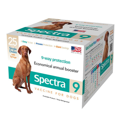 Canine Spectra 9 Dog Vaccine with Syringe 1 Dose