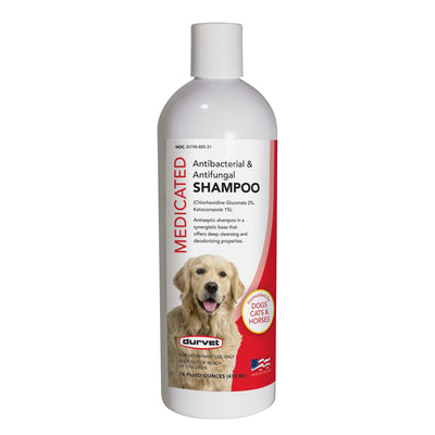 Durvet Antibacterial & Antifungal Pet Shampoo 16oz.