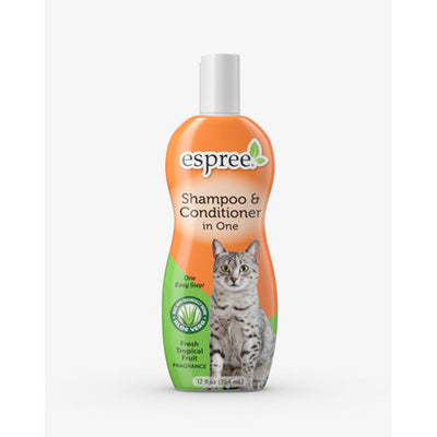 Espree Shampoo & Conditioner in One for Cats with Aloe Fresh Tropical Fruit 1ea/12 oz