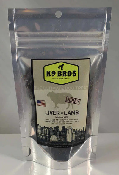 K9 Bros Little Brother Lamb Liver 1.25oz./60 Dog Treat