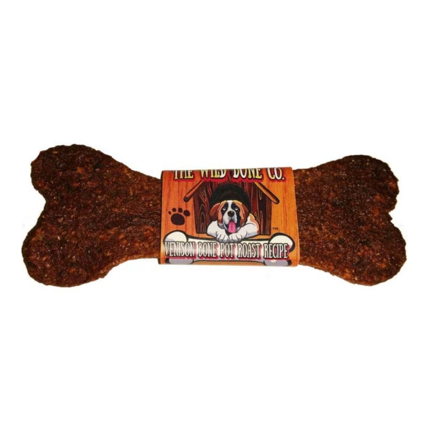 The Wild Bone Co. Jerky Style Dog Treats Display Venison 1oz.-24 Pc