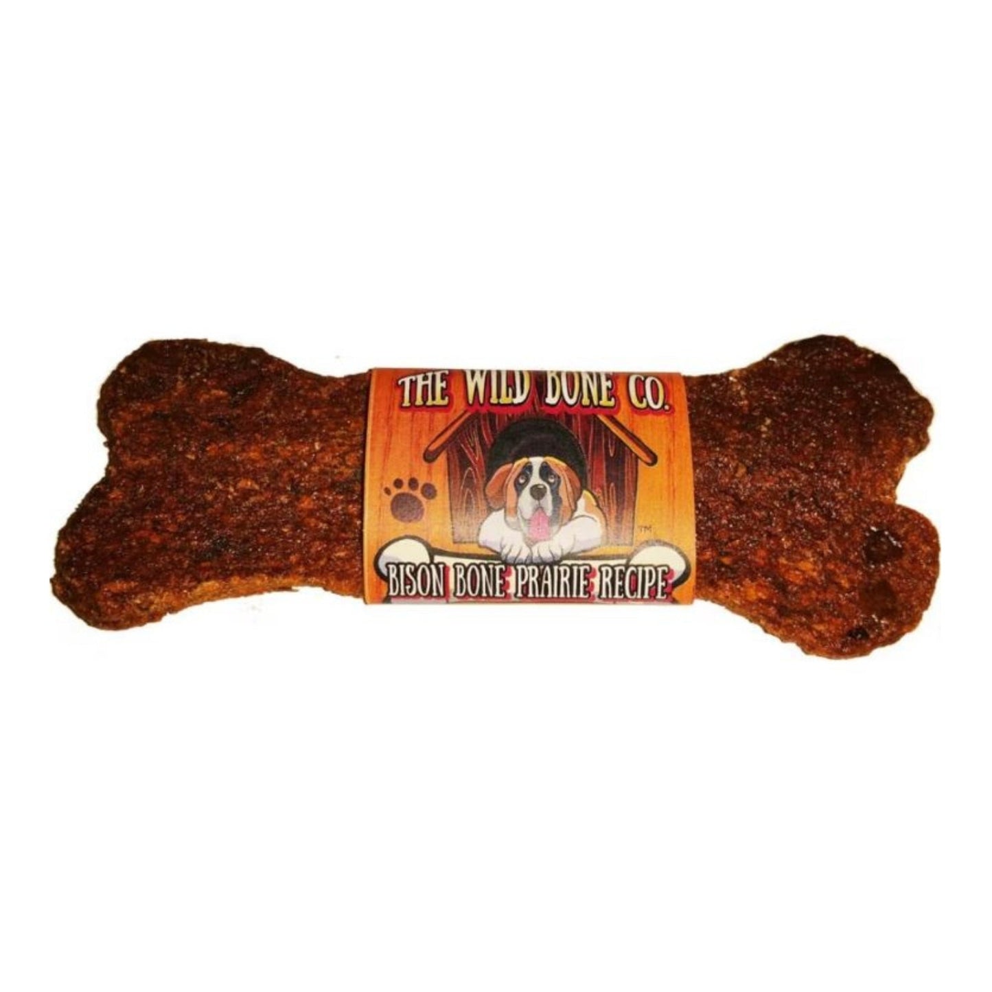 The Wild Bone Co. Jerky Style Dog Treats Display Bison 1oz.-24 Pc