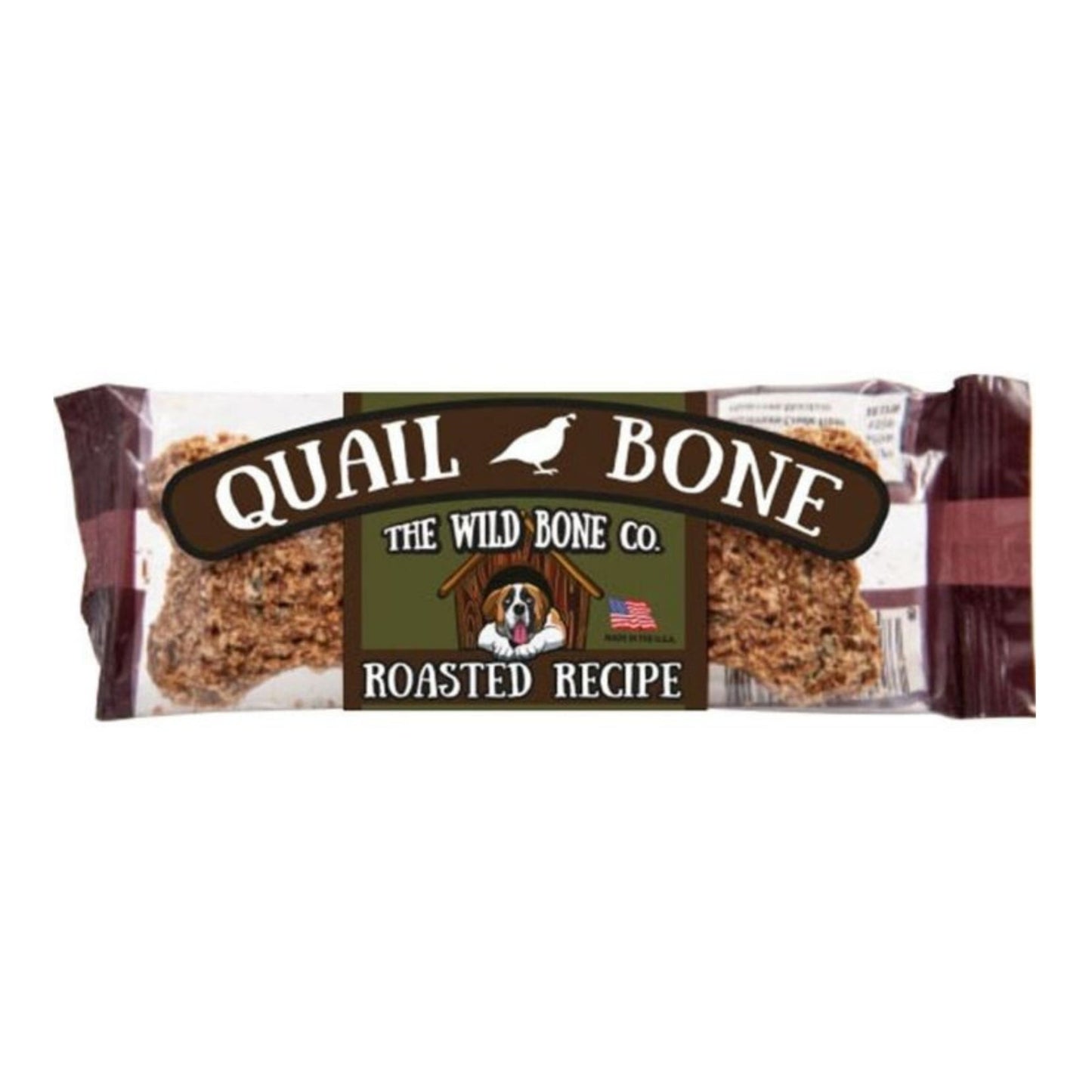 The Wild Bone Co. Jerky Style Dog Treats Display Quail 1oz.-24 Pc