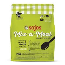 Sojos Mix-A-Meal Fruit And Veggie Pre-Mix Grain-Free Dehydrated Dog Food 8 Lbs