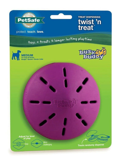 Busy Buddy Twist n Treat Toy Purple 1ea/MD