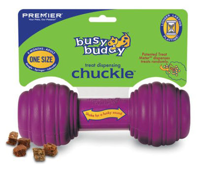 Busy Buddy Chuckle Dog Toy Purple 1ea/MD/LG