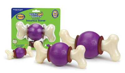Busy Buddy Bouncy Bone Dog Chew Multi-Color 1ea/SM