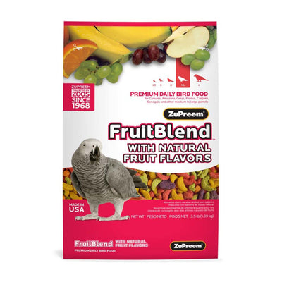 ZuPreem FruitBlend Bird Food Parrots & Conures 1ea/3.5 lb