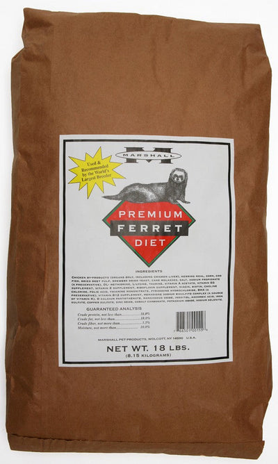 Marshall Pet Products Premium Ferret Diet Dry Food 1ea/18 lb