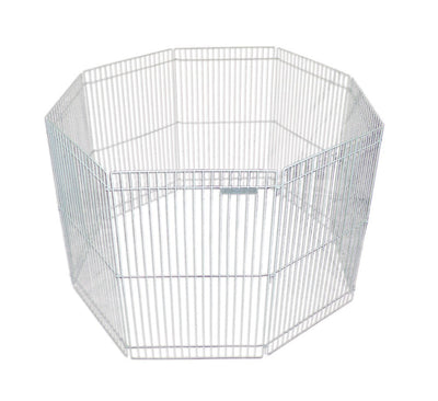 Marshall Pet Products Small Animal Play Pen White 1ea