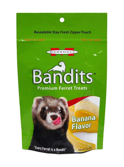 Marshall Pet Products Bandits Ferret Treat Banana 1ea/3 oz