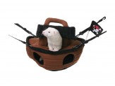 Marshall Pet Products Ferrets Pirate Ship Brown 1ea