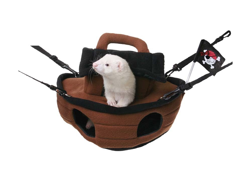 Marshall Pet Products Ferrets Pirate Ship Brown 1ea