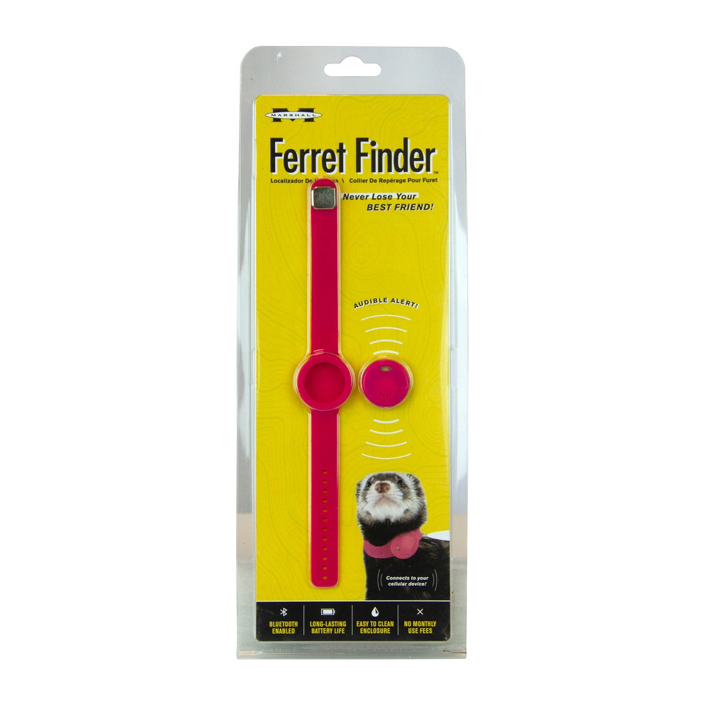 Marshall Pet Products Ferret Finder GPS Collar Pink 1ea