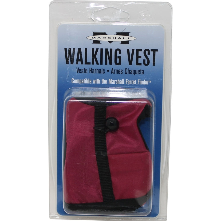 Marshall Pet Products Ferret Finder Walking Vest Maroon 1ea/MD