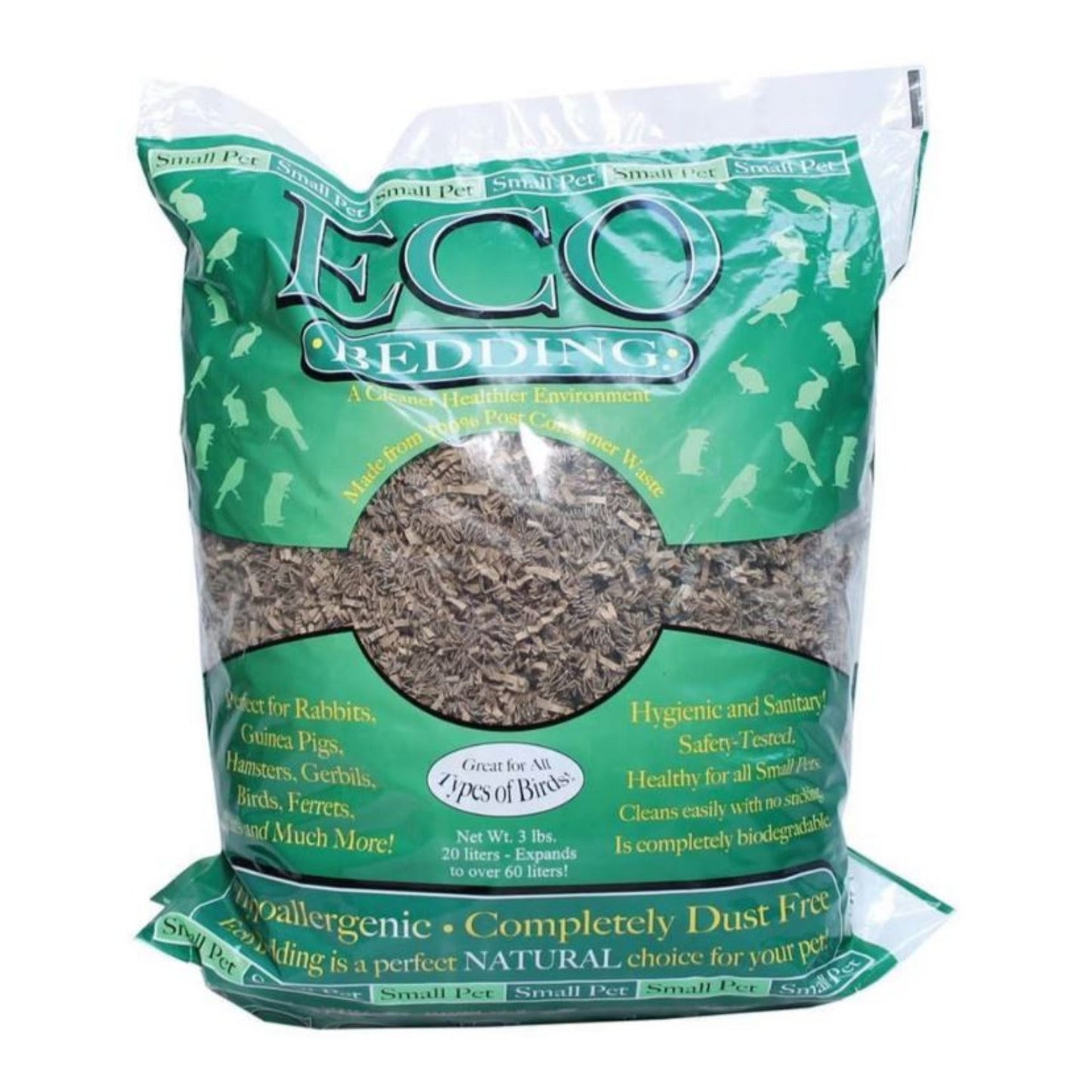 Eco Bedding For Small Pets Brown 3 Lb