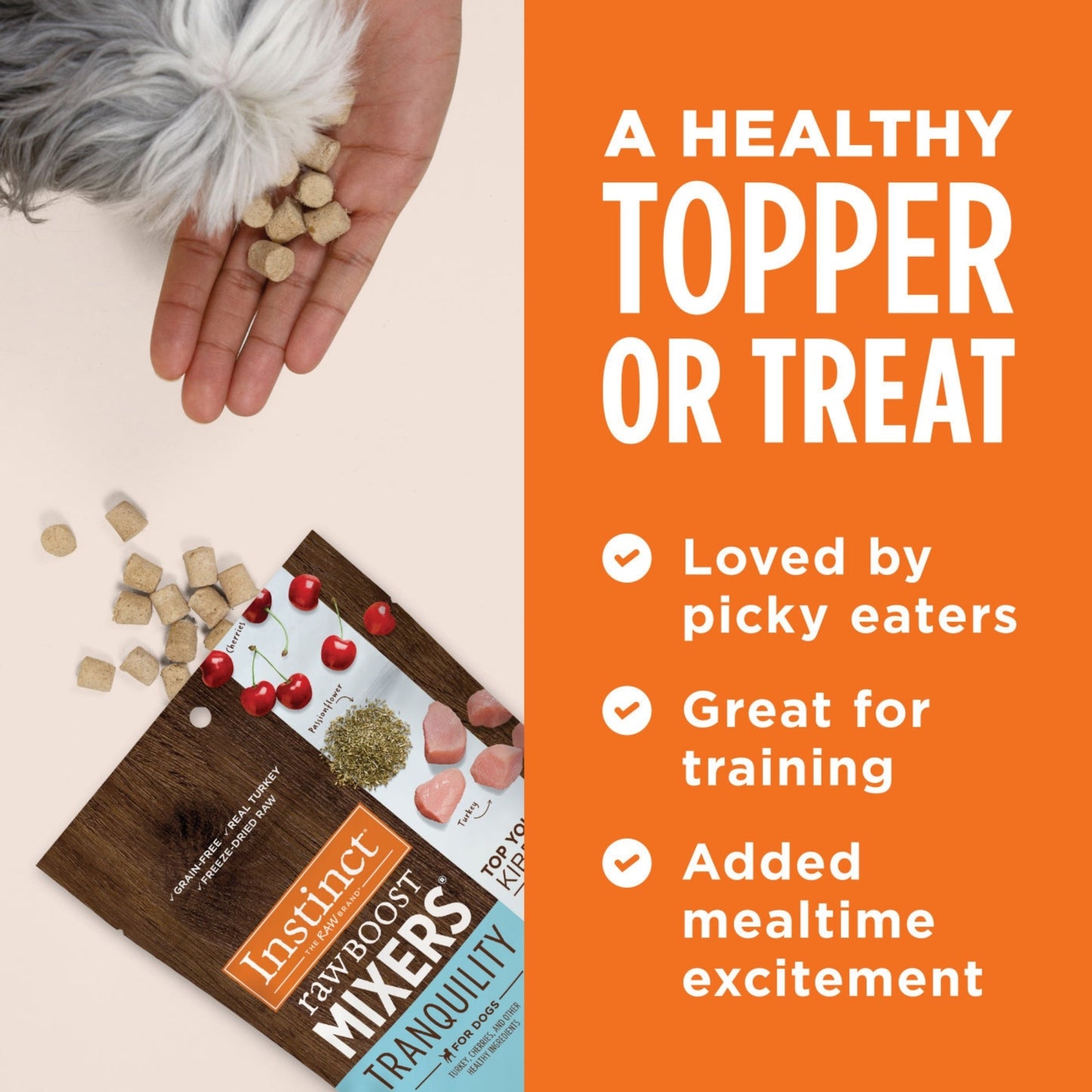 Natures Variety Instinct Raw Boost Mixers Dog Freeze-dried 5.5oz. Tranquility Turkey Topper