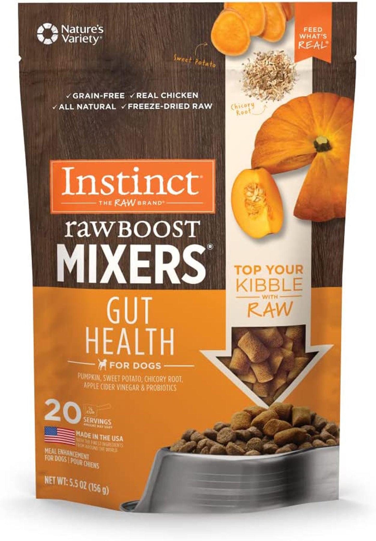 Natures Variety Raw Boost Mixer Dog Gut Health 5.5oz