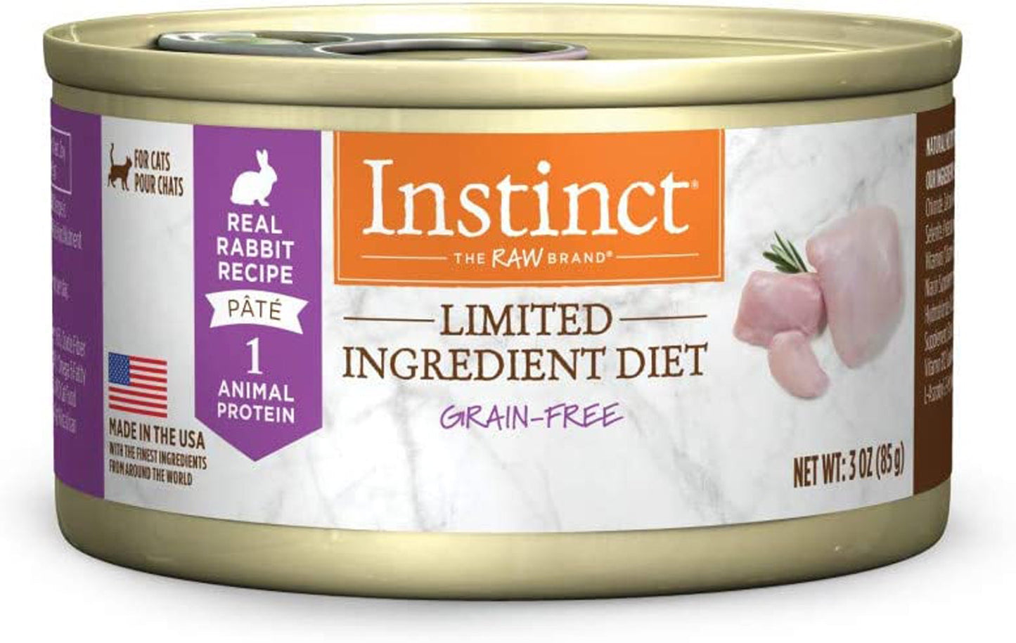 Natures Variety Instinct Can Cat Limited Ingredient Rabbit 3oz. (Case of 24)