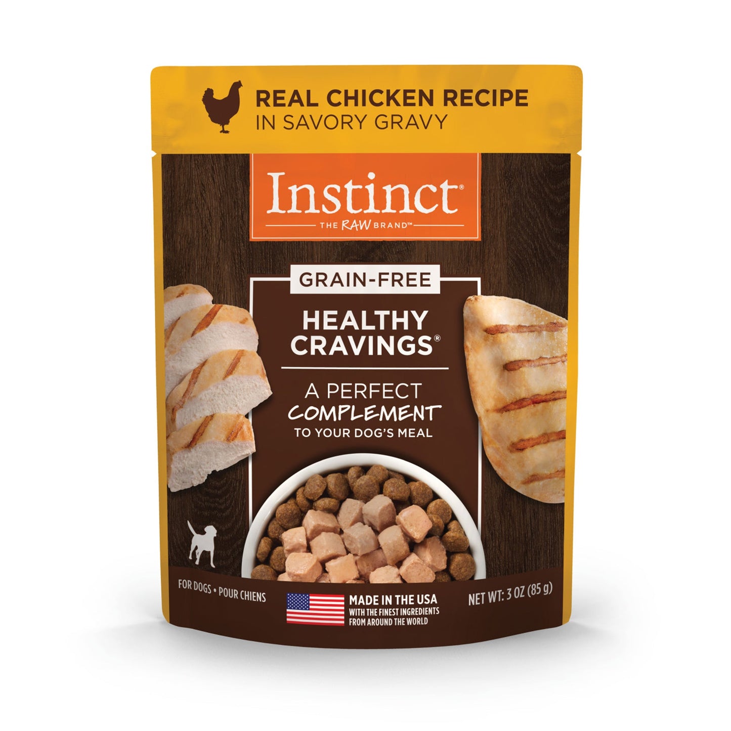 Natures Variety Dog Pouch Instinct Healthy Cravings Chicken 3oz.(Case of 24)