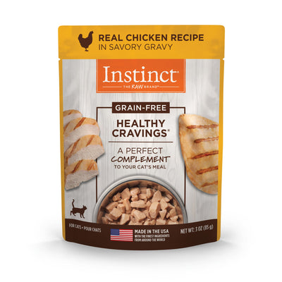 Natures Variety Instinct Cat Pouch Healthy Cravings Chicken 3oz.(Case of 24)