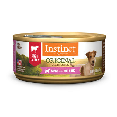 Natures Variety Instinct Dog Can Original Small Breed Beef 5.5oz. (Case of 12)