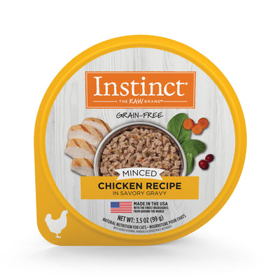 Natures Variety Instinct Cat Cup Minced Chicken 3.5oz. (Case of 12)