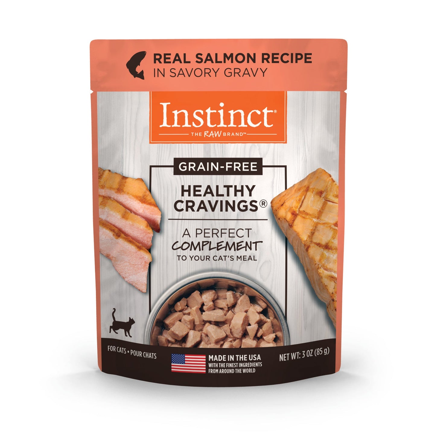 Natures Variety Instinct Cat Pouch Healthy Cravings Salmon 3oz. (Case of 24)