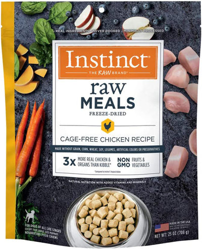 Natures Variety Dog Instinct Raw Meal Freezedried Chicken Cagefree 25oz