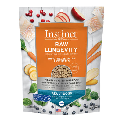 Natures Variety Raw Longevity Dog Freeze-dried 14oz. Alaskan Pollock Bites