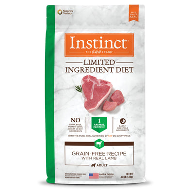 Natures Variety Instinct  Limited Ingredient Lamb 4Lb Grain Free