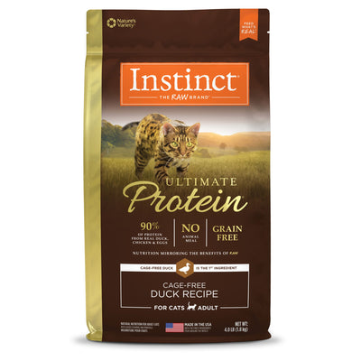 Natures Variety Instinct Cat Ultimate Protein Duck 4Lb Cagefree (Case of 4)