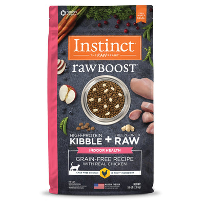 Natures Variety Instinct Cat Raw Boost Indoor Health Chicken 5Lb Grain free