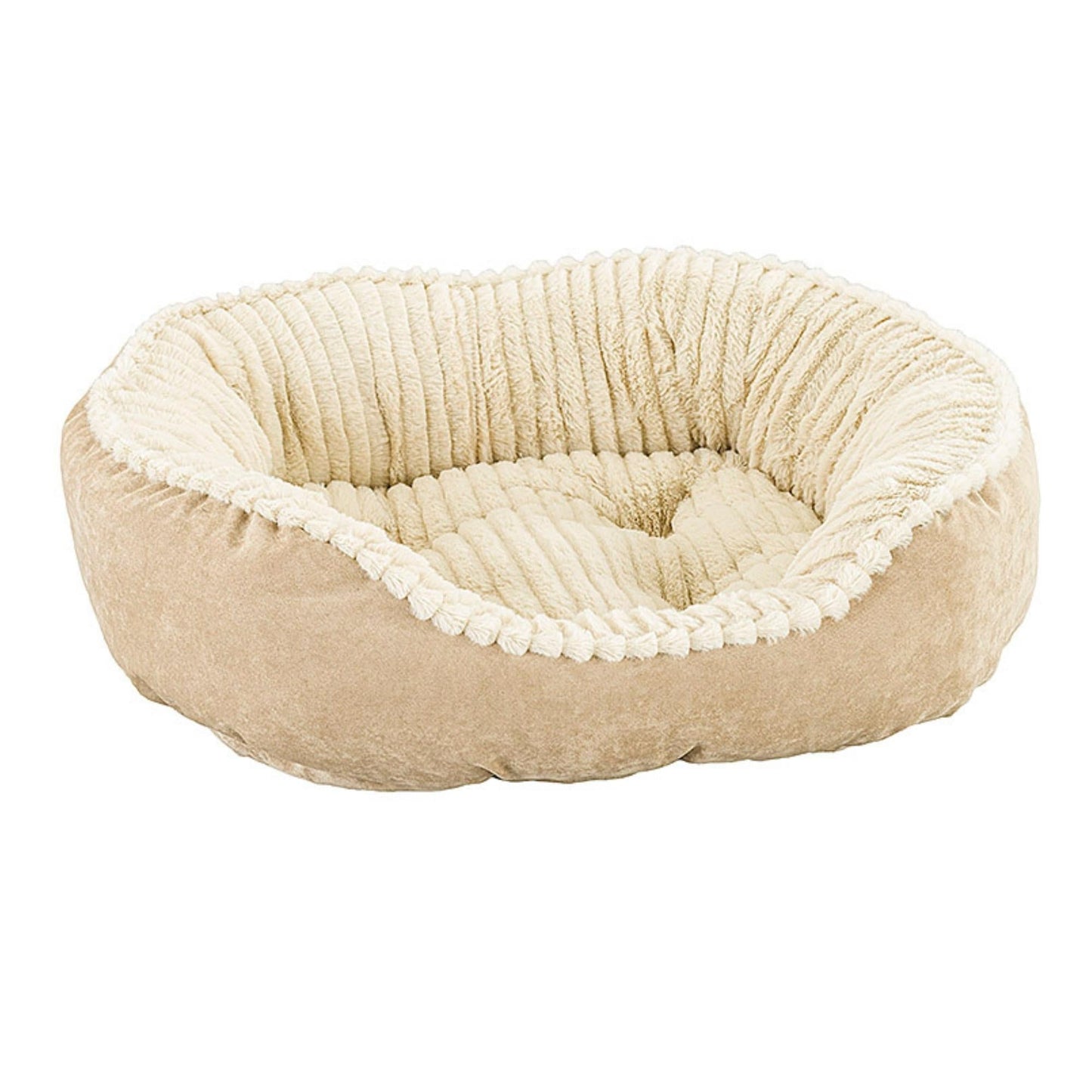 Ethical Pet Sleep Zone Carved Plush 32" Tan