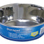 OurPets Rubber-Bonded Premium Stainless Steel Dog Bowl Silver 1ea