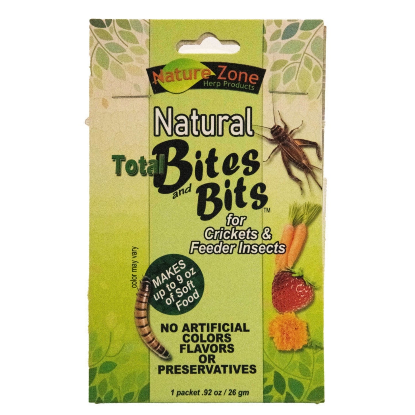 Nature Zone Natural Total Bites & Bits for Crickets & Feeder insects 1ea/.92oz.