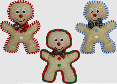 Multipet Burlap Gingerbread Man 10.5 Inch