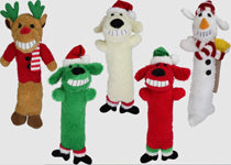 Multipet Holiday Loofa Dog Toys Assorted 1ea/12 in